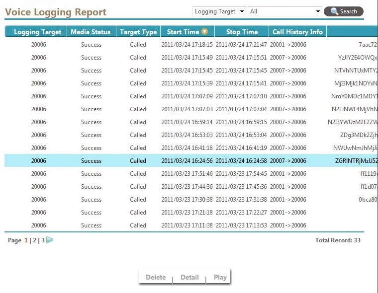 voice logging